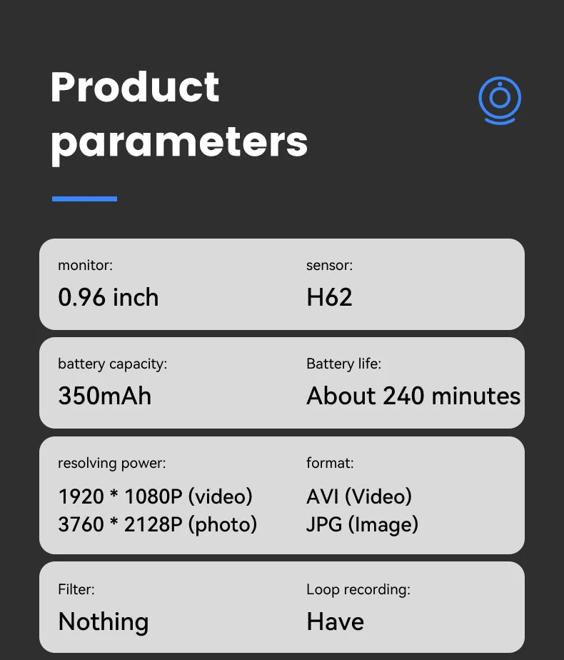 1080P Thumb Camera Portable Mini Action Camera megnetic Attraction Helmet Cam Pet Sport Video Recorder 0.96 Inch Display Bodycam