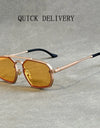 heavy metal Steampunk Sunglasses For Men New Retro Punk Fashion Glasses