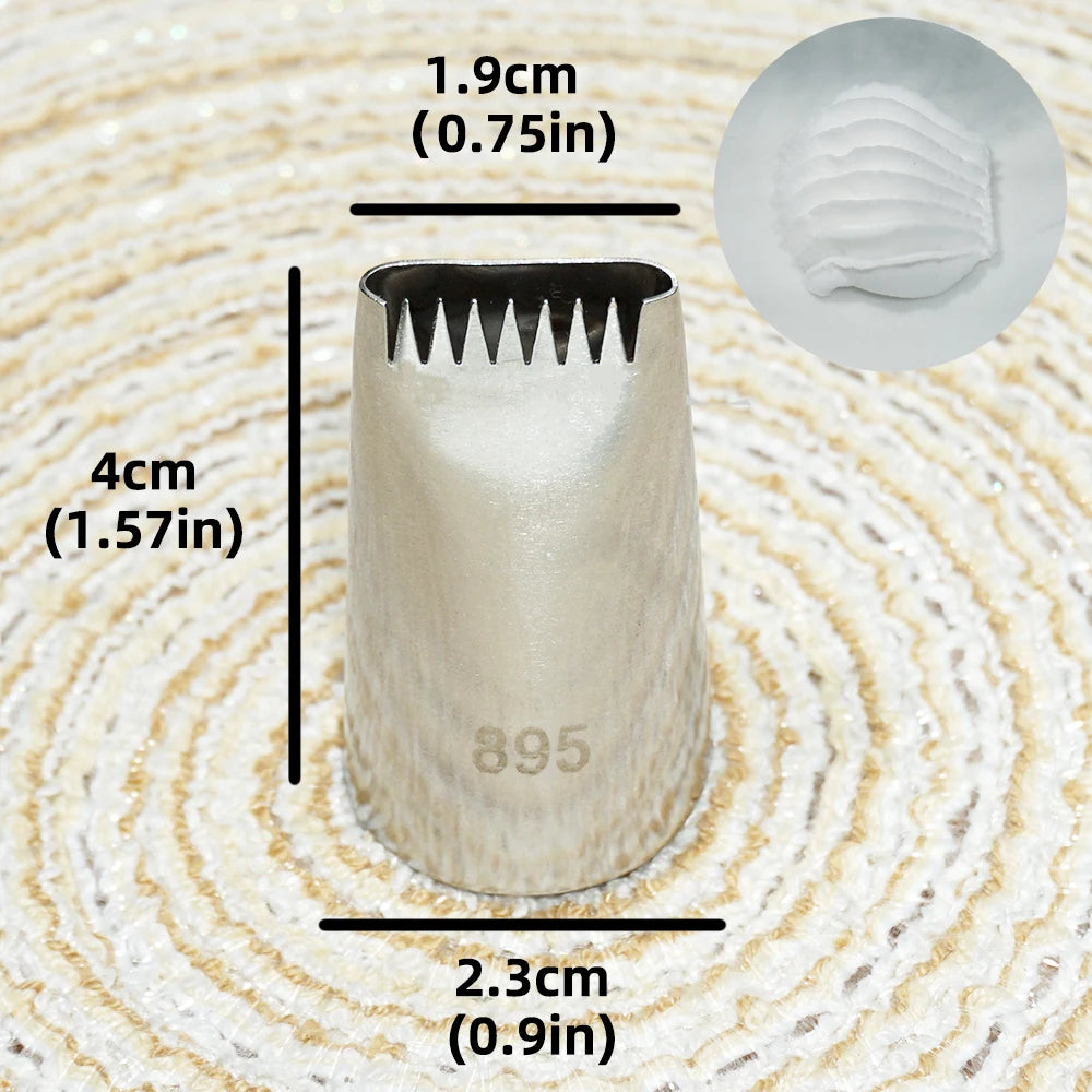 Multiple Large Metal Cake Cream Decoration Tips Pastry Tools Stainless Steel Piping Icing Nozzle Cupcake Head Dessert Decorators