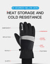 Winter Warm Mountain Snowboard Gloves Men Women Cold Snow Skiing Mittens Waterproof Snowmobile Handschoemen Black M L XL