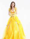Halloween Costume Belle Princess Dress Beauty and The Beast Belle Snow Masquerade Costume