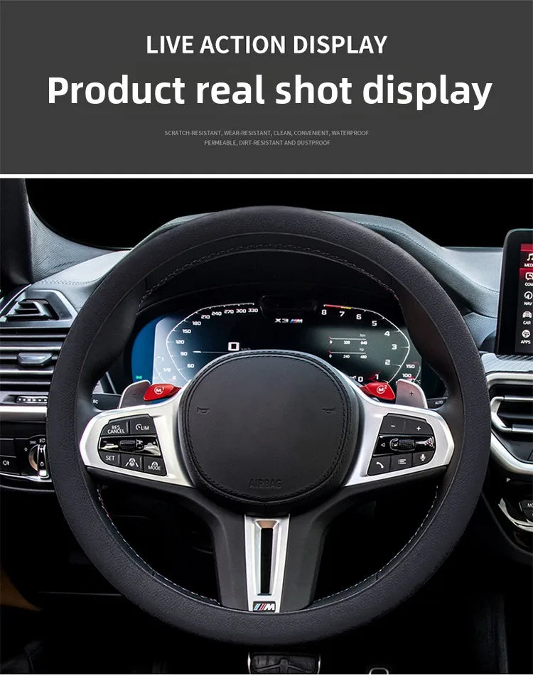 Universal Silicone Car Steering Wheel Cover Anti Slip 32CM 40CM