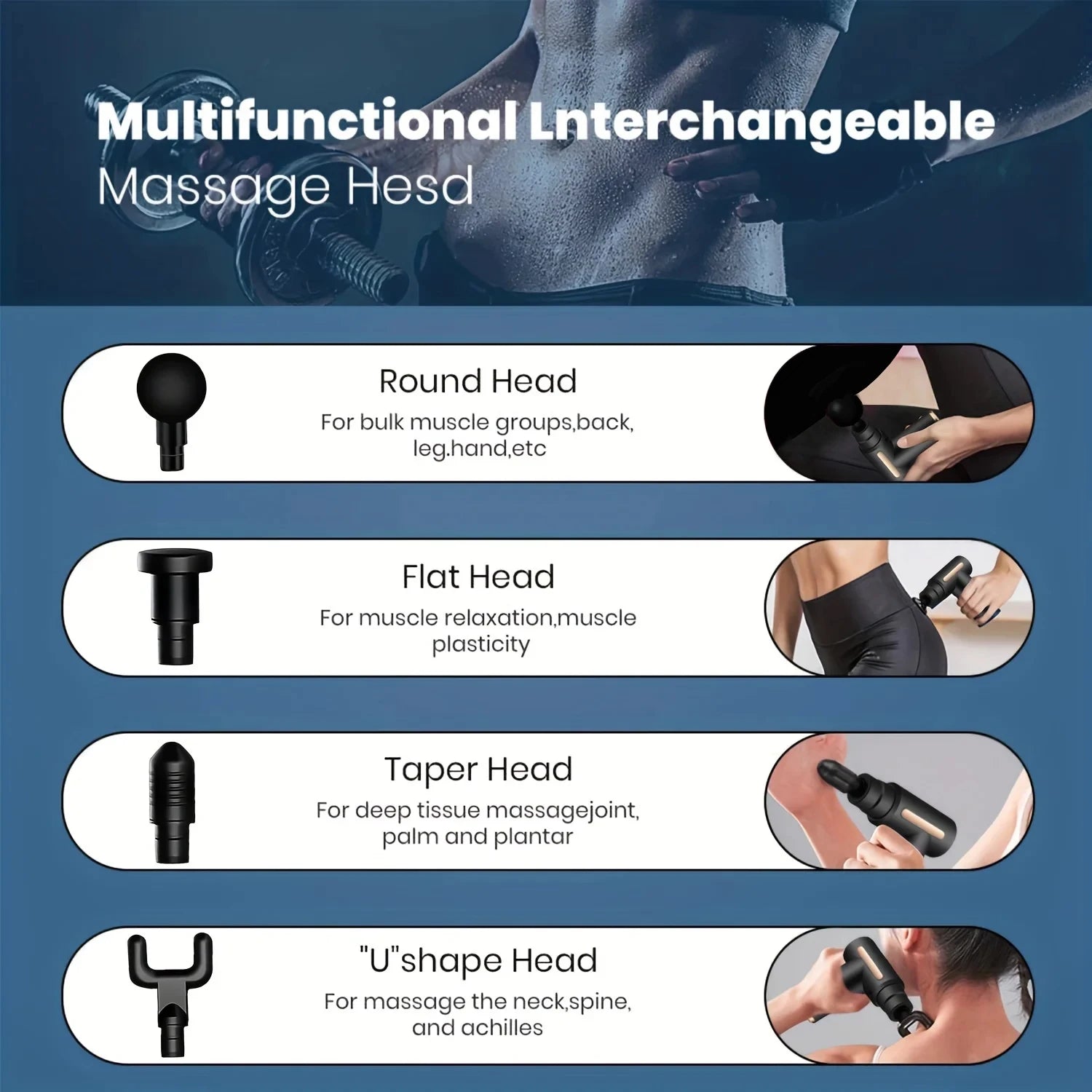 99 Level Massage  Fascia Deep Muscle Relax Body Neck Massager Electric Fitness Equipment Noise Reduction Male Female