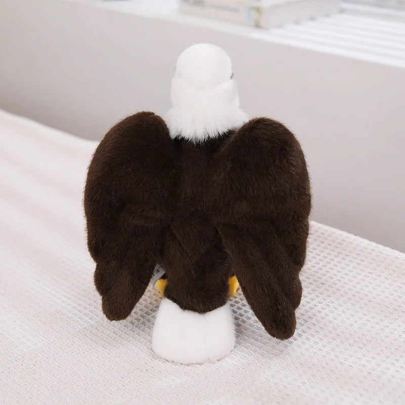 White Headed Eagle Plush Stuffed Animal Realistic Bird Model
