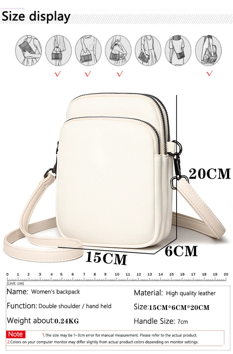 cowhide Leather Mobile Phone Bag Crossbody Bags Bag Designer Crossbody Bag Messenger Bags