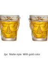 Sun Wukong Monkey Wine Glass 3d Whiskey Cup Short Drinking Liquor Glass Transparent Soju Brandy TeaCup Glassware For Wine Coffee