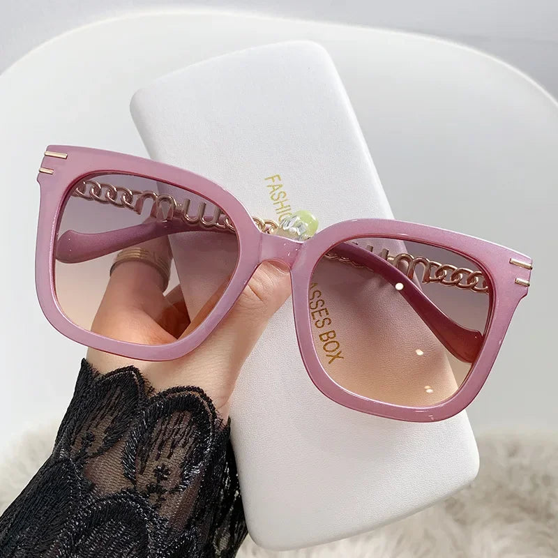 Sunglasses Personalized Frameless Glasses Polygonal Sun Glasses Casual Hip-Hop Trendy Outdoors Eyeglasses Men UV400