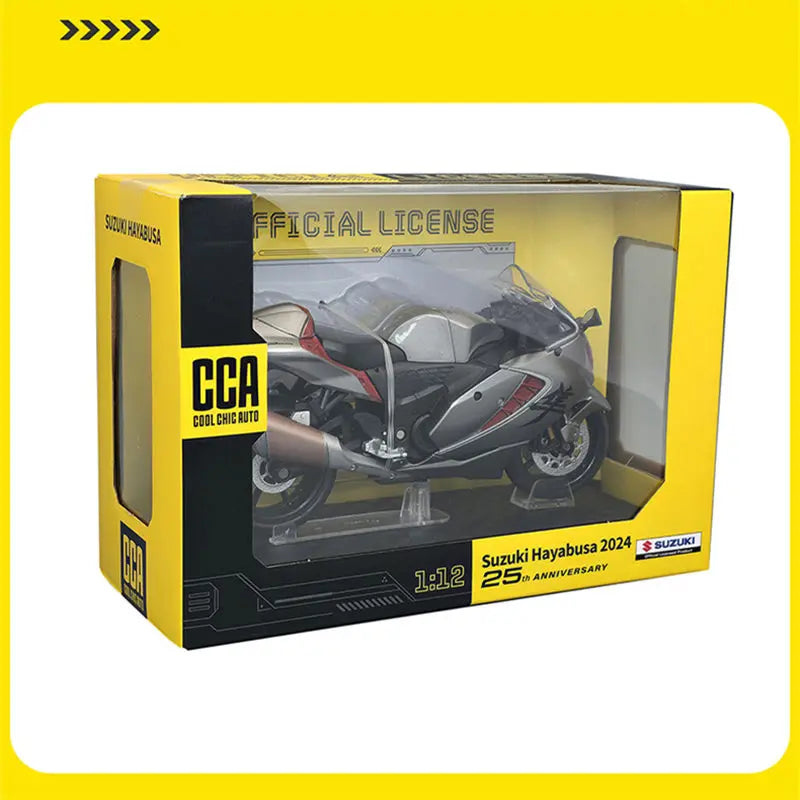 Diecast Suzuki Hayabusa GSX1300R Racing Motorcycle Model 1 to 12 Scale