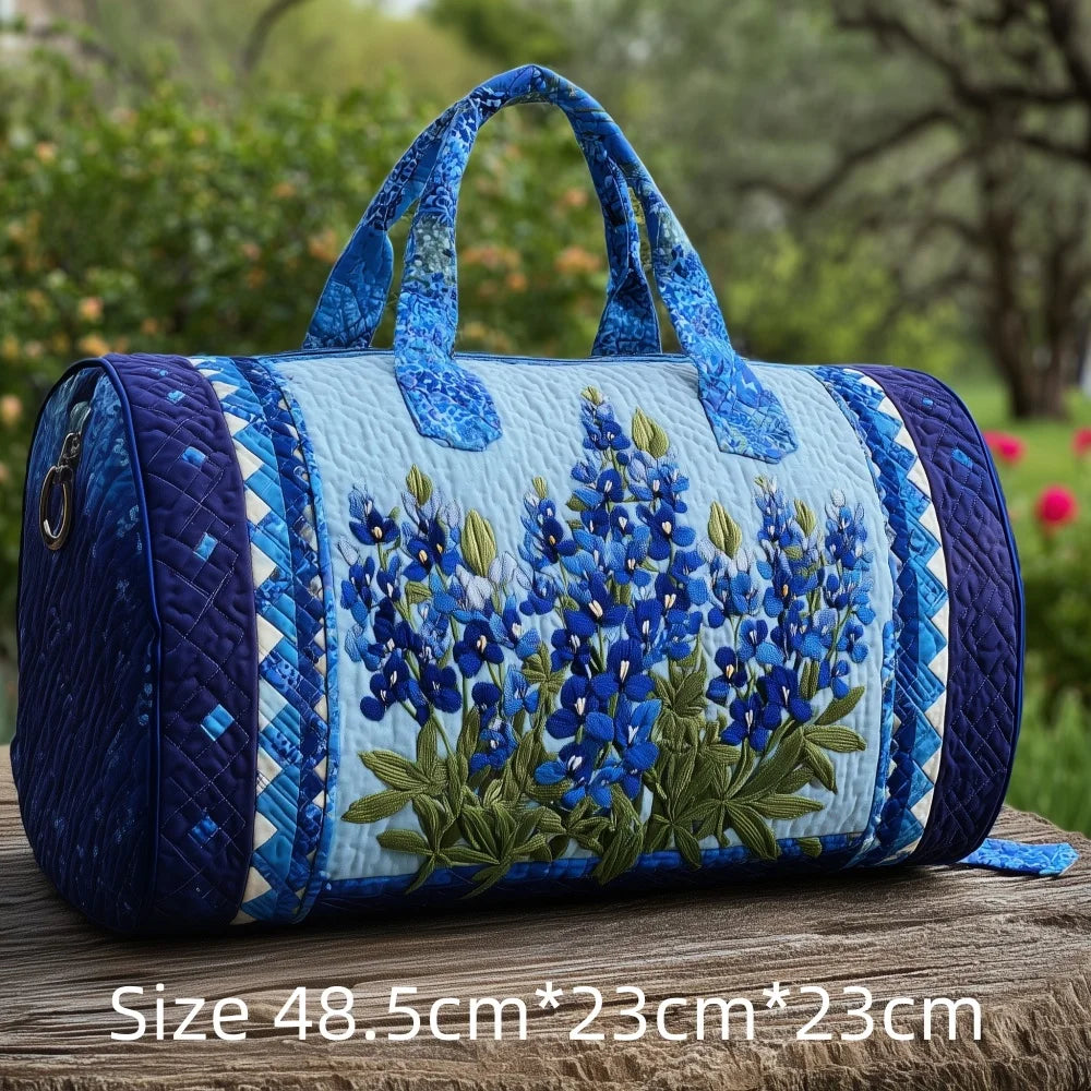 Fashion 3D Printed Quilted Travel Bag for Women Floral Tote Weekender Large Flower Pattern Carry On Handbag Vacation Bags