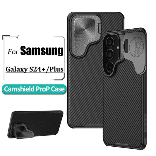 Flip Cover Camera Stand Case For Samsung Galaxy S24 Plus Phone Cases Flip-Style Lens Protective Back Cover