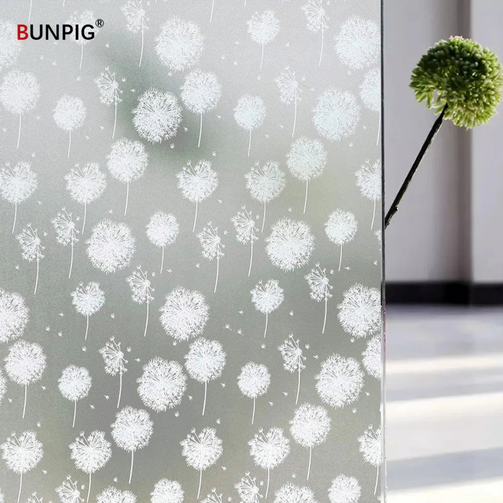 Window Film Privacy, Stained Glass Film, Frosted Opaque Glass Clings, Sun Blocking Vinyl Window Stickers for Door Home Office