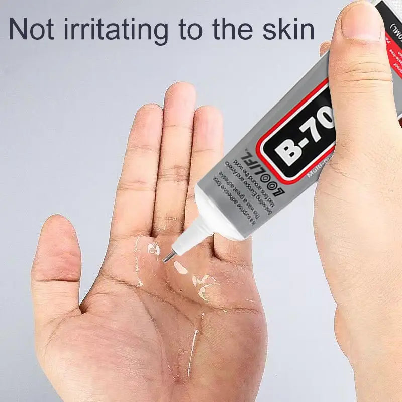 B7000 Universal Transparent super Glue for Cell Phone Repair-Jewellery, Jade, precious metals, High Adhesive for wood,Glass，Plastic, quick Drying-With Precision Applicator (15ML/25ML/50ML/110ML)