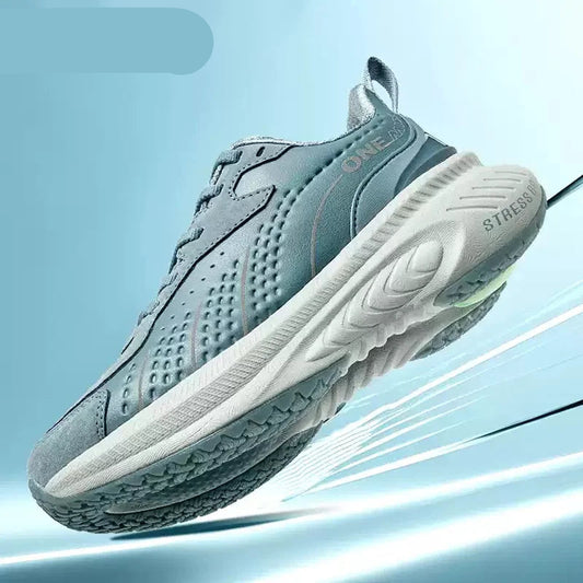 Sports Shoes Women Autumn And Winter Leather Cover Cold Waterproof Lightweight Comfortable Breathable Running Shoes