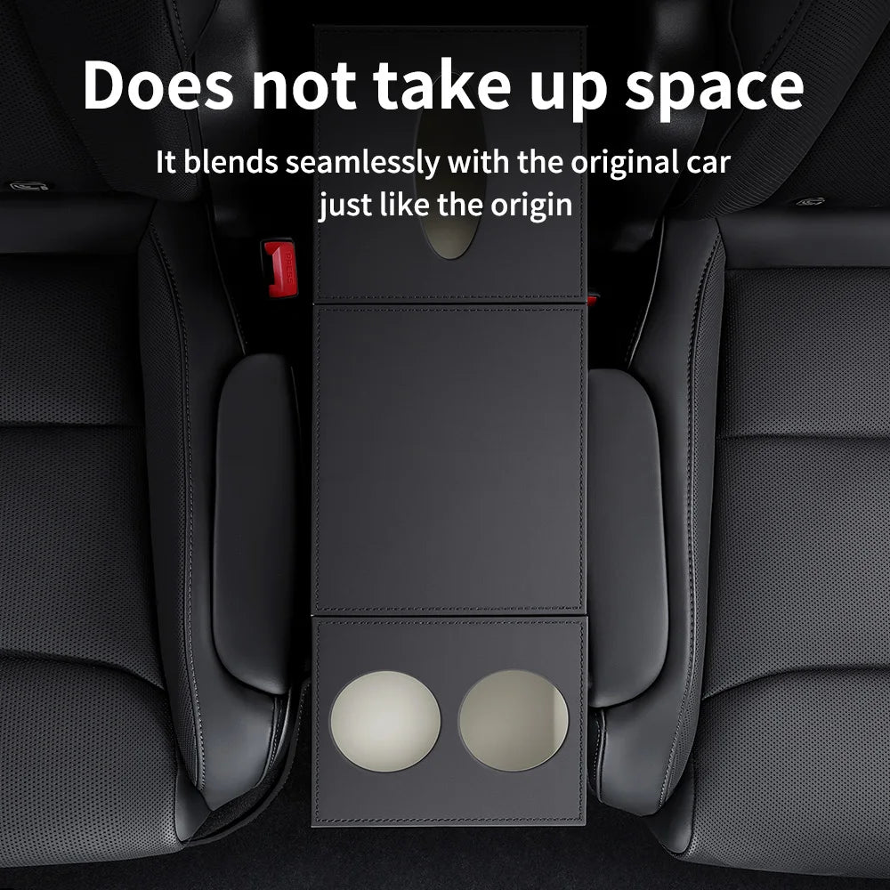 Second Row Aisle Storage Box for Tesla Model YL 6 Seater Multi Purpose Interior Organizer