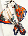 Square Women Scarves Silk Office Ladies Hair Neck Bandanna Headband Foulard Headcloth Muslim Headscarf Female muffler