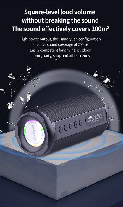 Portable Bluetooth Speaker IPX4 Waterproof 6 hours 10w super loud sound Wireless Speaker for phone TF card