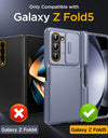 Full Cover Wallet Phone Case for Samsung Galaxy Z Fold 5 with S Pen Holder Card Holder Hinge Protection Grade Shockproof Case