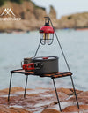 Outdoor Camping Rack Beautiful Practical 304 Stainless Steel Sabilli Wood Folding Family Picnic Rack Small A Table