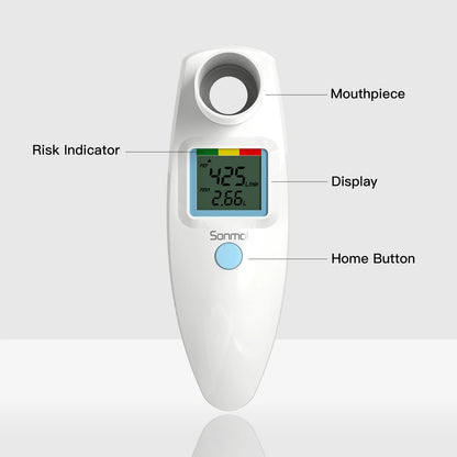 Digital Peak Flow Meter for Forced Expiratory Volume Lung Tester Portable Home Asthma COPD Control Device