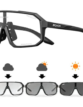Photochromic Cycling Glasses Outdoor Bicycle Sunglasses Men MTB Cycling Sunglasses Women Road Bike Glasses UV400 Bicycle Glasses