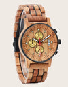 Wood Watch Calendar Multifunctional Fashion Wrist Quartz Customizable Engraving