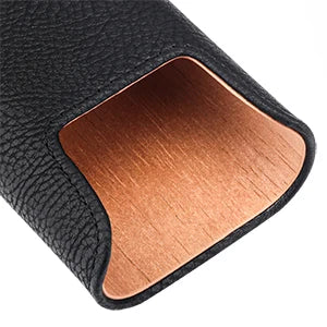 Leather Cigar Case, Cedar Wood Lining Travel Humidors for Cigars, Cigar Accessories Include Stainless Steel Cigar Cutter