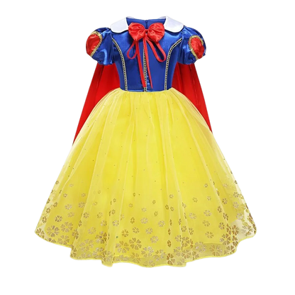 Snow White Princess Dress Mesh Clothes Vestidos Kids Christmas Halloween Carnival Cosplay Costume