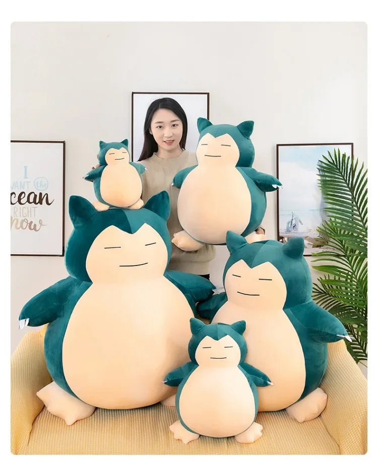 Hot 60cm Kawaii Snorlax Plush Toy Anime Pokemon Stuffed Doll Large Cute Baby Gift Kids Birthday Xmas Present Wholesale
