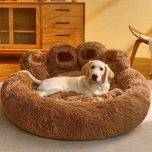Extra Large Washable Plush Pet Kennel Bed