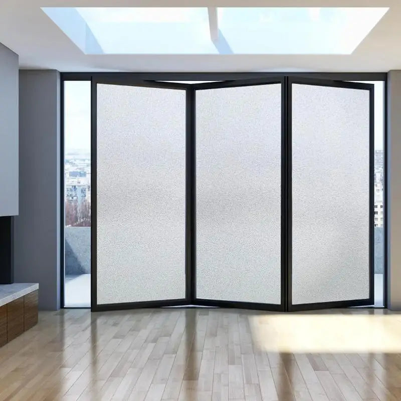 1/2M Matte Window Film Privacy UV Protection Stained Vinyl for Glass Static Cling Frosted Decorative Window Sticker for Home