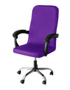 M/L Size Office Chair Covers Stretch Spandex Anti-dirty Computer Seat Chair Cover Removable Office Chair Slipcovers Solid Color