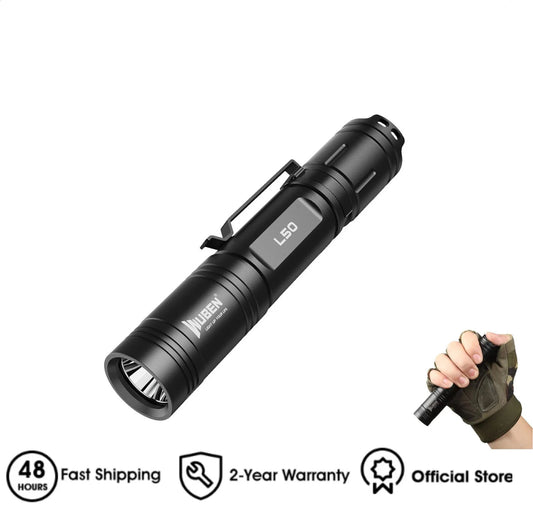 1200 Lumen Rechargeable Tactical LED Flashlight With USB Type C Charging