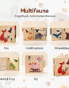 0-36 Month Baby Early Learning Toy Wooden Animals Book Parent-child Interactive Education Toy Montessori Toys Gifts For Newborns
