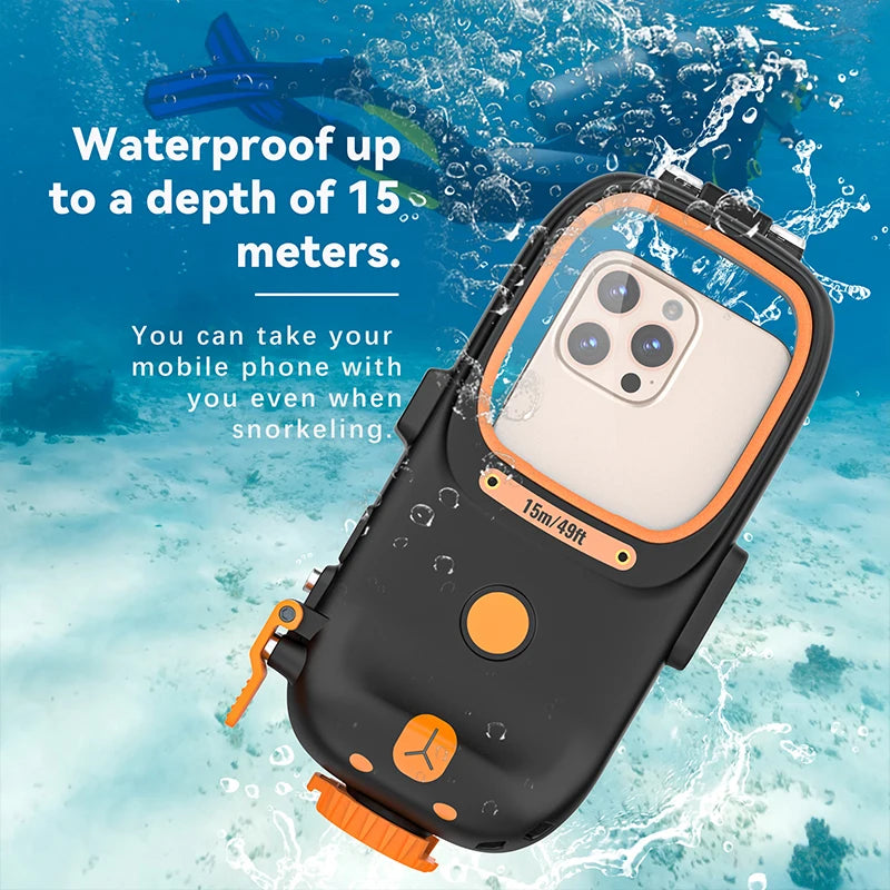 Newly upgraded 4rd generation diving Bluetooth remote control photography multicolor diving waterproof mobile phonecase