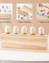 Baby Toys  Wooden Little Man Toy  Color Recognition Toy  Wooden Little Jumping Toy  Hand And Foot Coordination Toy Baby Gifts