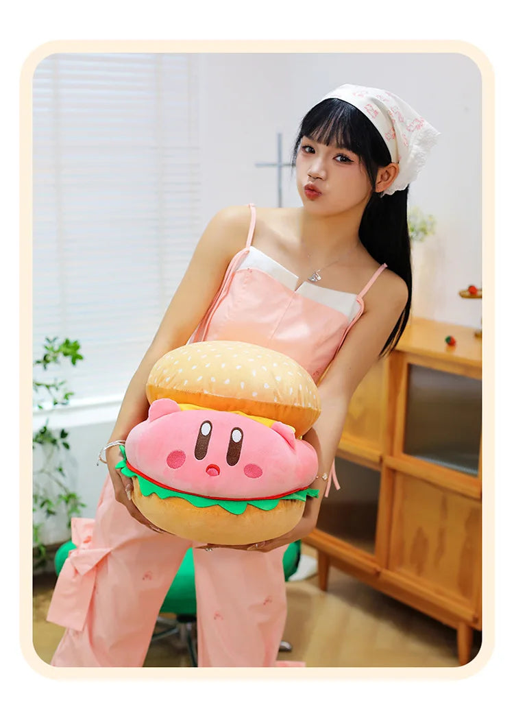 Cute Burger Shape Plush Toy Soft Huggable Stuffed Animal