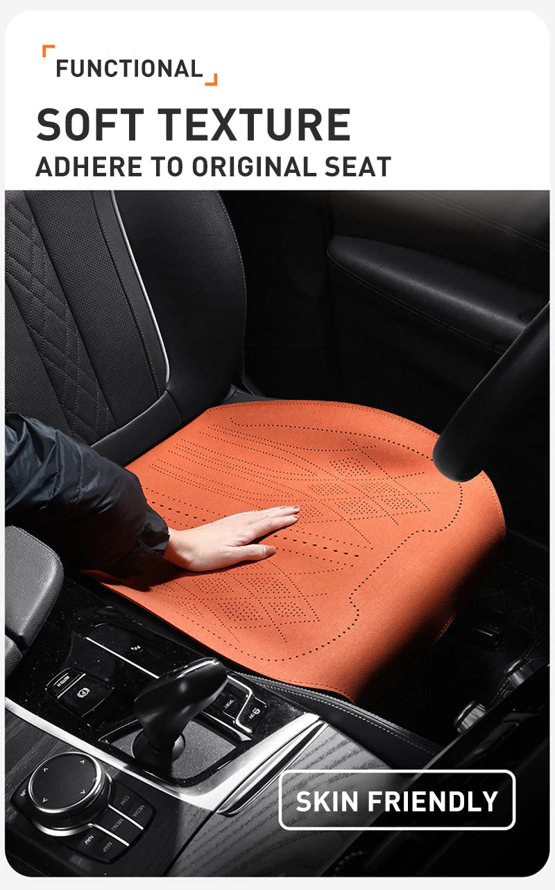 Universal Flip Fur Car Seat Cover Sweatproof Breathable Car Seat Cushion Thin Anti-slip Auto Seat Mat Pad Car Interior Accessory