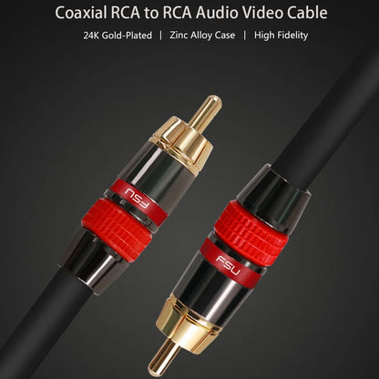 Digital Audio Coaxial SPDIF Cable RCA Cable Premium Stereo Audio Rca to Rca Male Speaker Hifi Subwoofer Cable AV TV 1m 2m 3m 5m