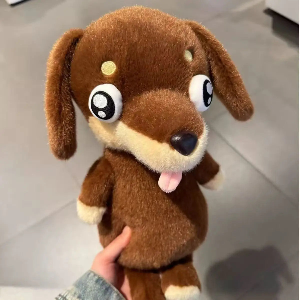 Kawaii Dachshund Stuffed Doll Plush Toy Cartoon Cuddly Animal for Kids Birthday Gift Girls Anime Themed Soft Toy International