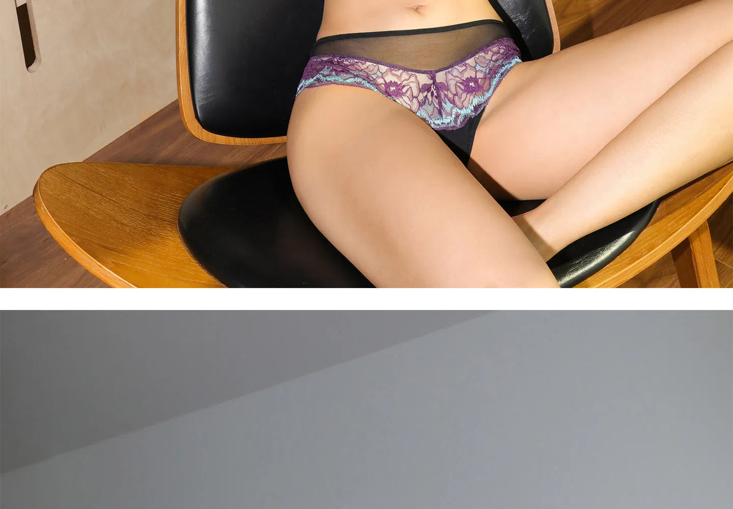 Womens Lace Underwire Minimizer Bra and Brief Set