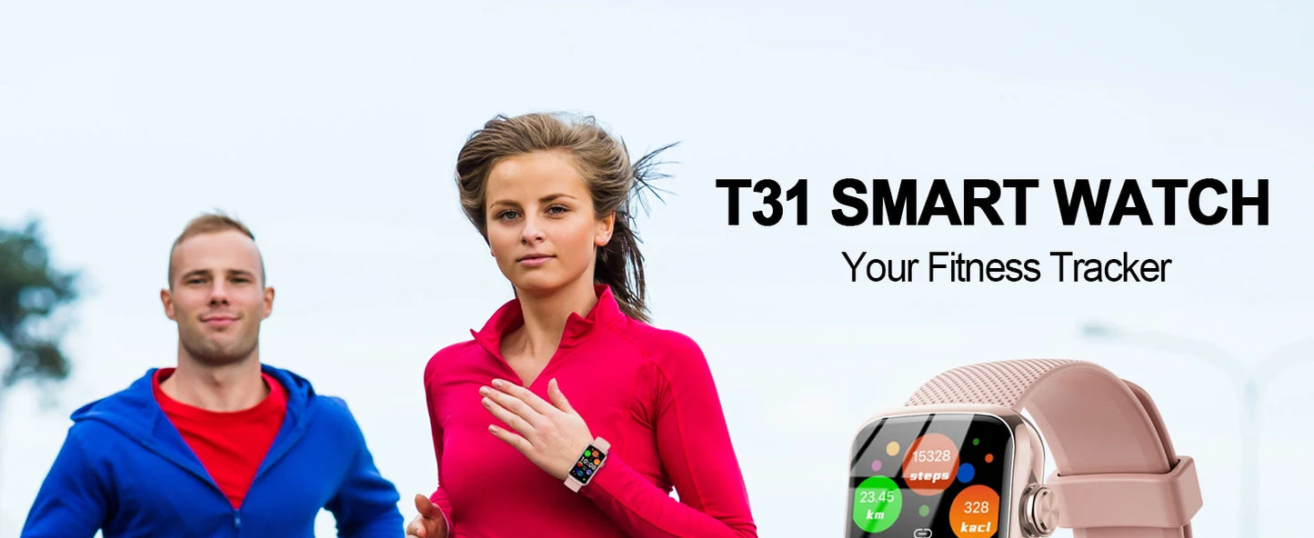 Multifunction Smart Watch Men Women Smartwatches Fitness Bracelet Sleep Monitor Waterproof T31 Smartwatch