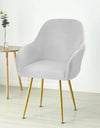 1PC Elastic Velvet Chair Cover Stretch Soft High Armchair Covers Seat Case for Office Kitchen Dining Room Wedding Removable