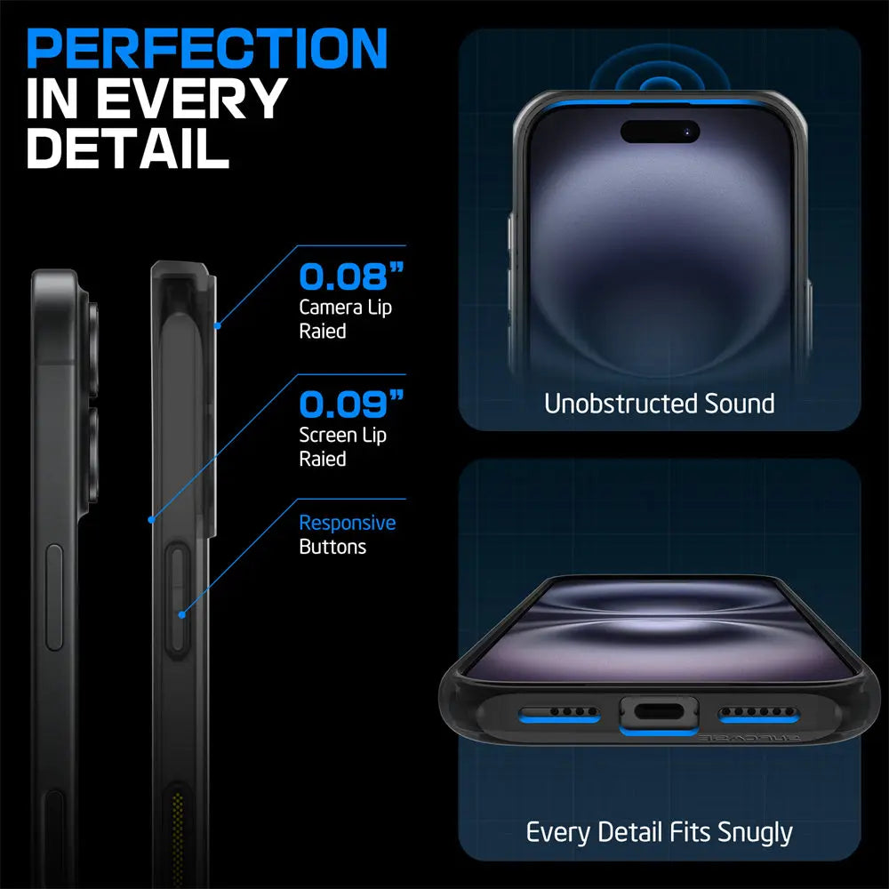 For iPhone 16 Case with Camera Control Capture Button UB Mag Stand Series Shockproof Protective  Phone Case