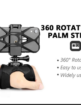 for GoPro Hero 11 10 9 8 360 Degree Rotation Glove-Style with Phone Clip Fix Mount for iPhone 13 12 Samsung Xiaomi Huawei