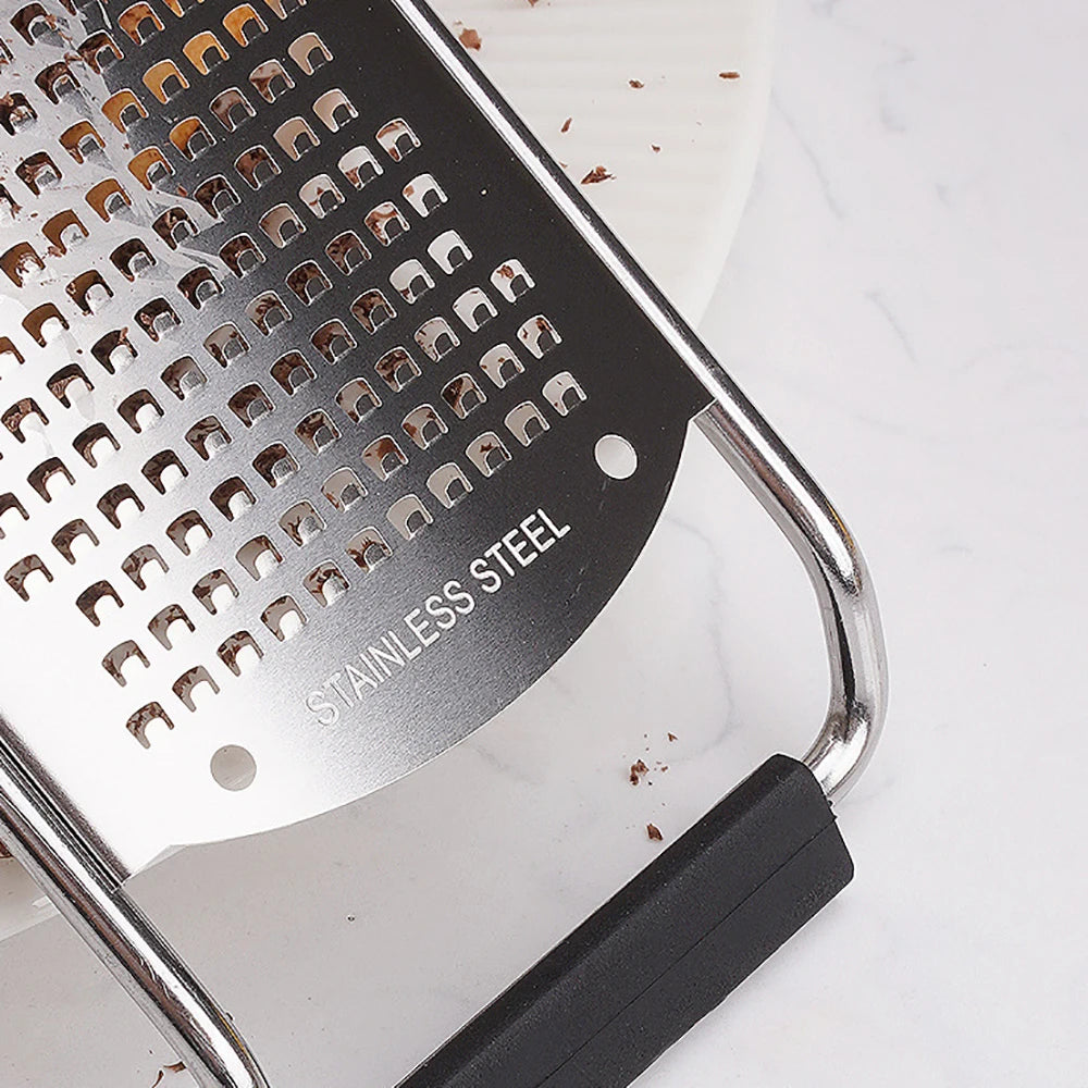 304 Stainless Steel Cheese Shaver Manual Lemon Garlic Grater with Long Handle Vegetable Slicer Kitchen Tool Mill Cheese Grater