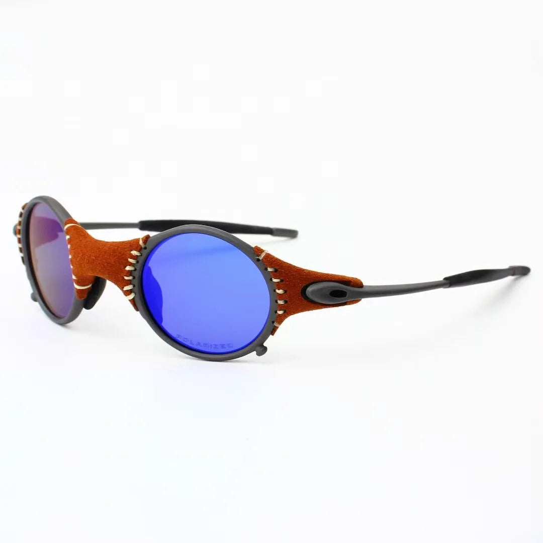 Polarized UV400 Cycling Sunglasses – Silver Metal Frame Fishing Riding Bicycle Eyewear