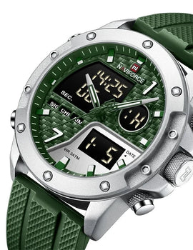TPU Strap Sports Quartz Wristwatch Mele Waterproof Military Digital Clock
