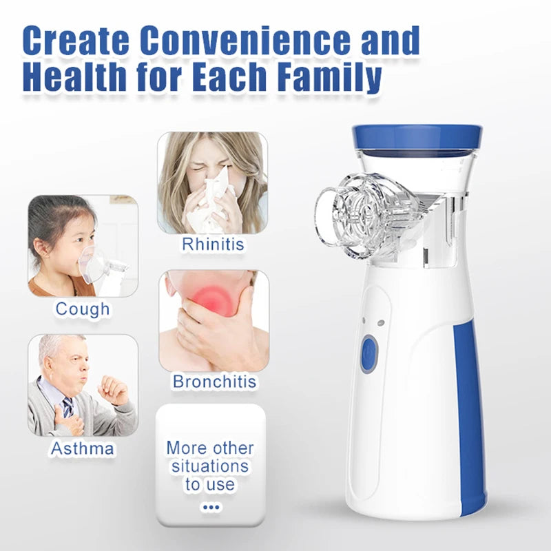 USB Medical Nebulizer Handheld  Adult  Cough Compressor Sprayer Portable Compact Adjustable Nebulizer Home Nebulizer