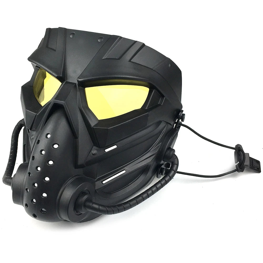 Airsoft Masks Defensive PC Lens Skull Mask Outdoor Shooting Mouth Mask Hunting Tactical Paintball Protection Face Mask