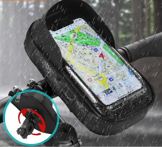 Bicycle Motorcycle Waterproof 360° Rotation Front Frame Phone Holder Easy Universal Navigation Smartphone Bracket For All Phones